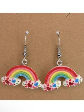 Colorful Rainbow Cloud Dangle Earrings - Fashion Jewelry